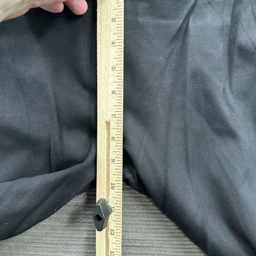 Betabrand Crop Classic Dress Pant‎ Women Medium Petite Black Rayon Office.